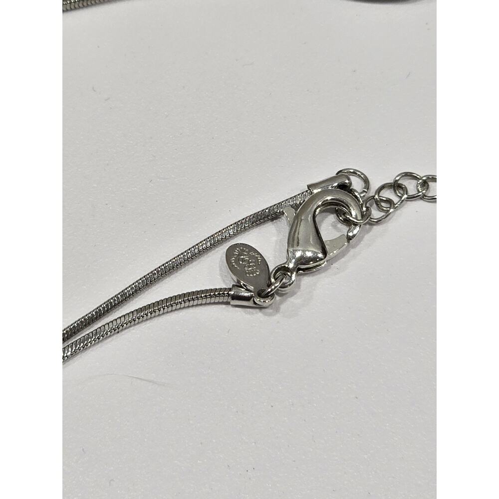 Token Of Love Heart Cross Intertwined Silver Chain Necklace Christian Agape - Picture 5 of 13
